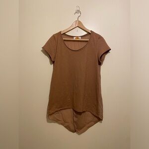 CLOT MADE IN ITALY Casual Brown Women's Top.one size